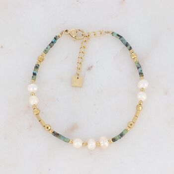 Bracelet Cole - pierres naturelles et perles d'eau douce 5