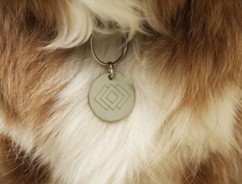 Médaille pour chien/Porte-clé connecté, modèle Diamonds 6