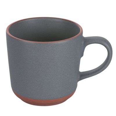 Stoneware mug 400 ml, grey, Copenhagen