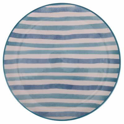 Round ceramic serving plate Ø 32 cm, Paranza Righe