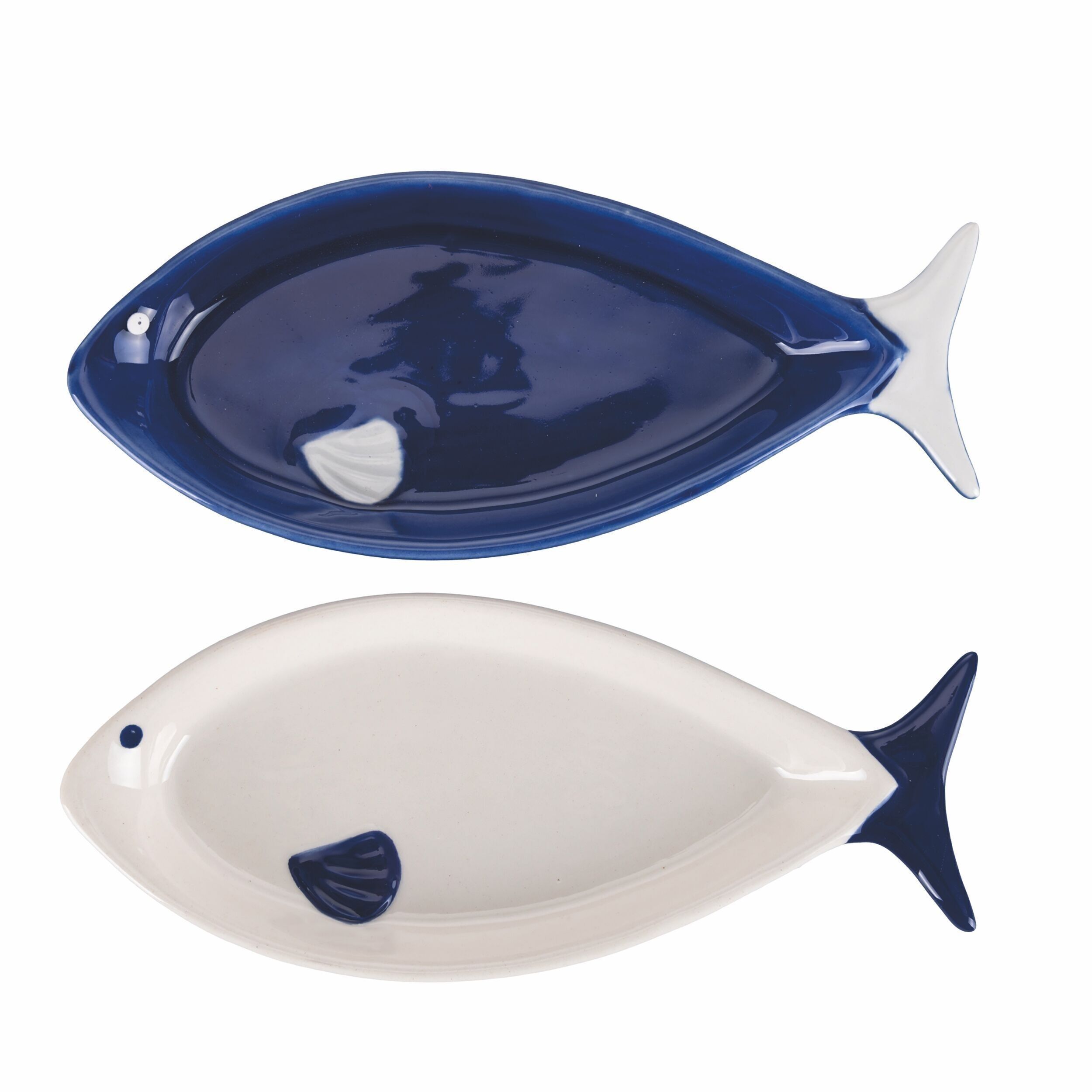 Ovaler Servierteller aus Keramik l. 18,5 cm, Paranza