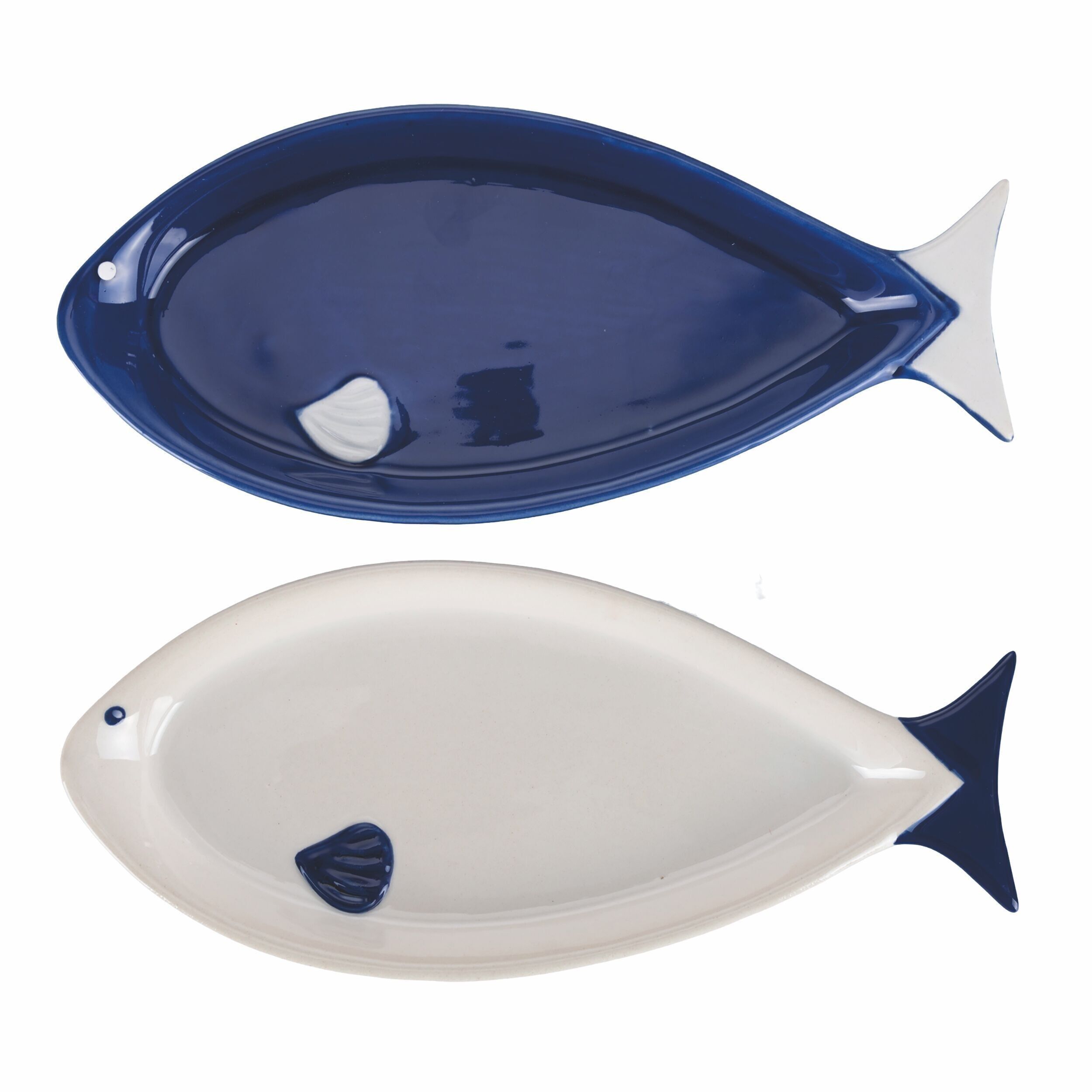 Ovaler Servierteller aus Keramik l. 24 cm, Paranza