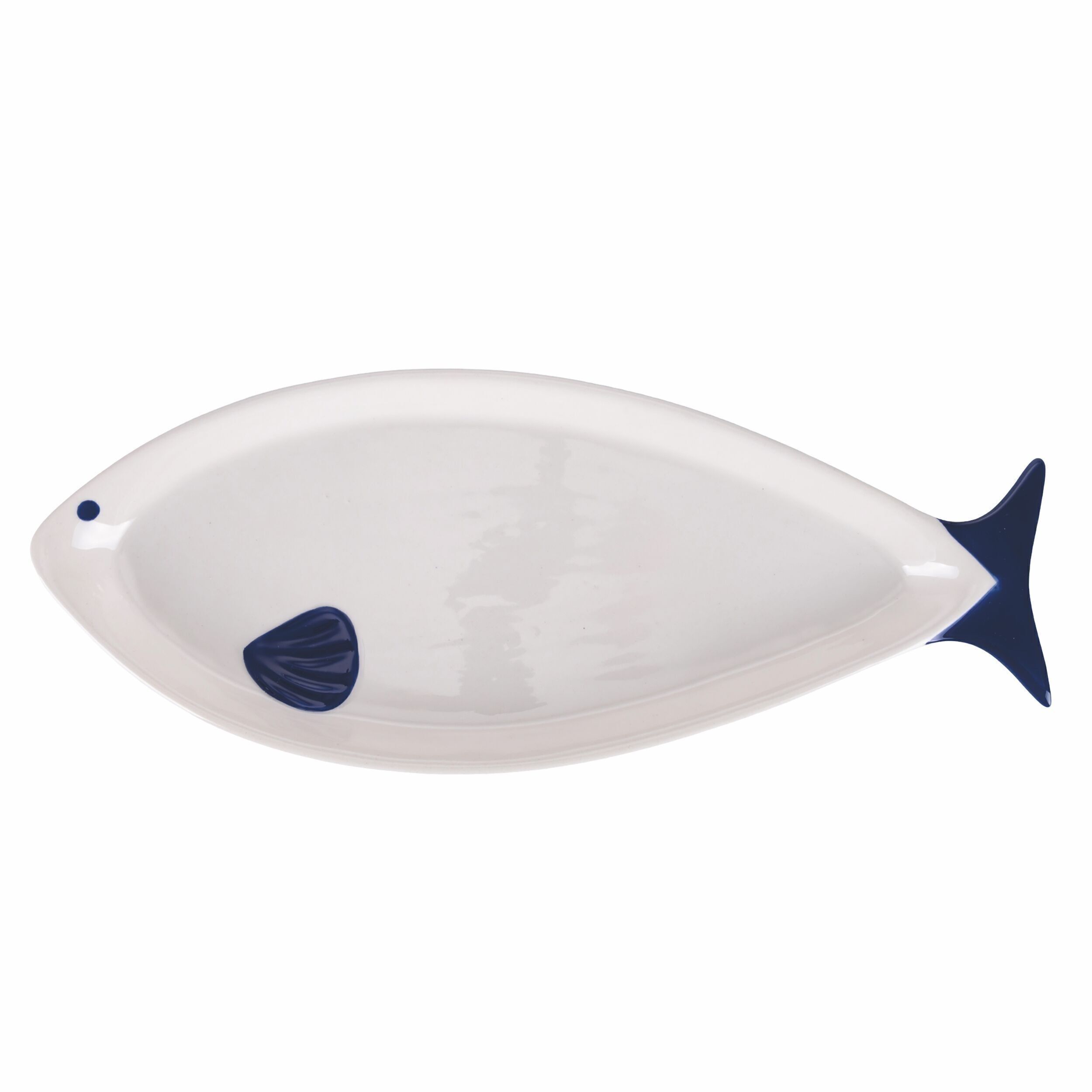 Ovaler Servierteller aus Keramik l. 31 cm, Paranza