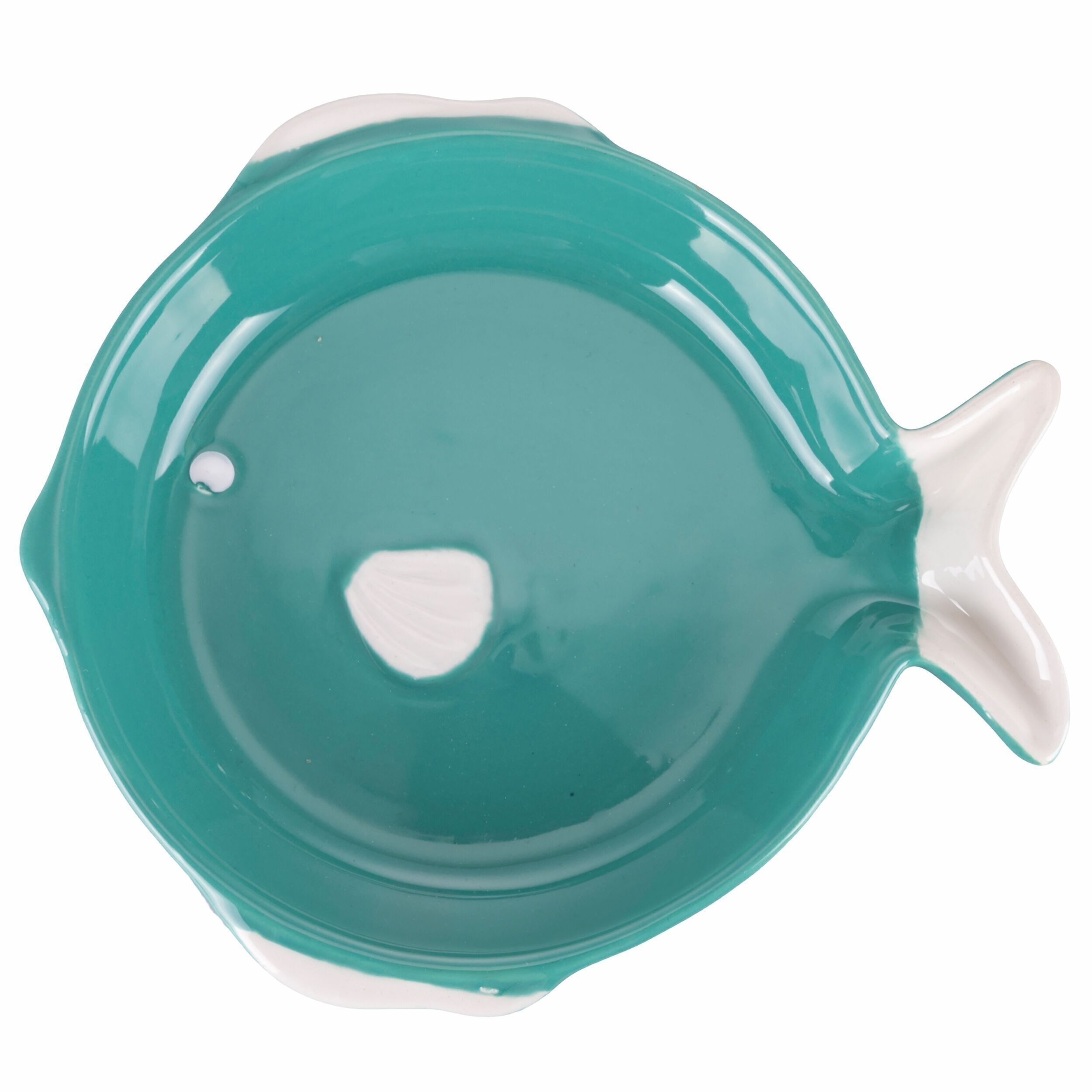 Piatto portata tondo in ceramica l. 20 cm, Paranza