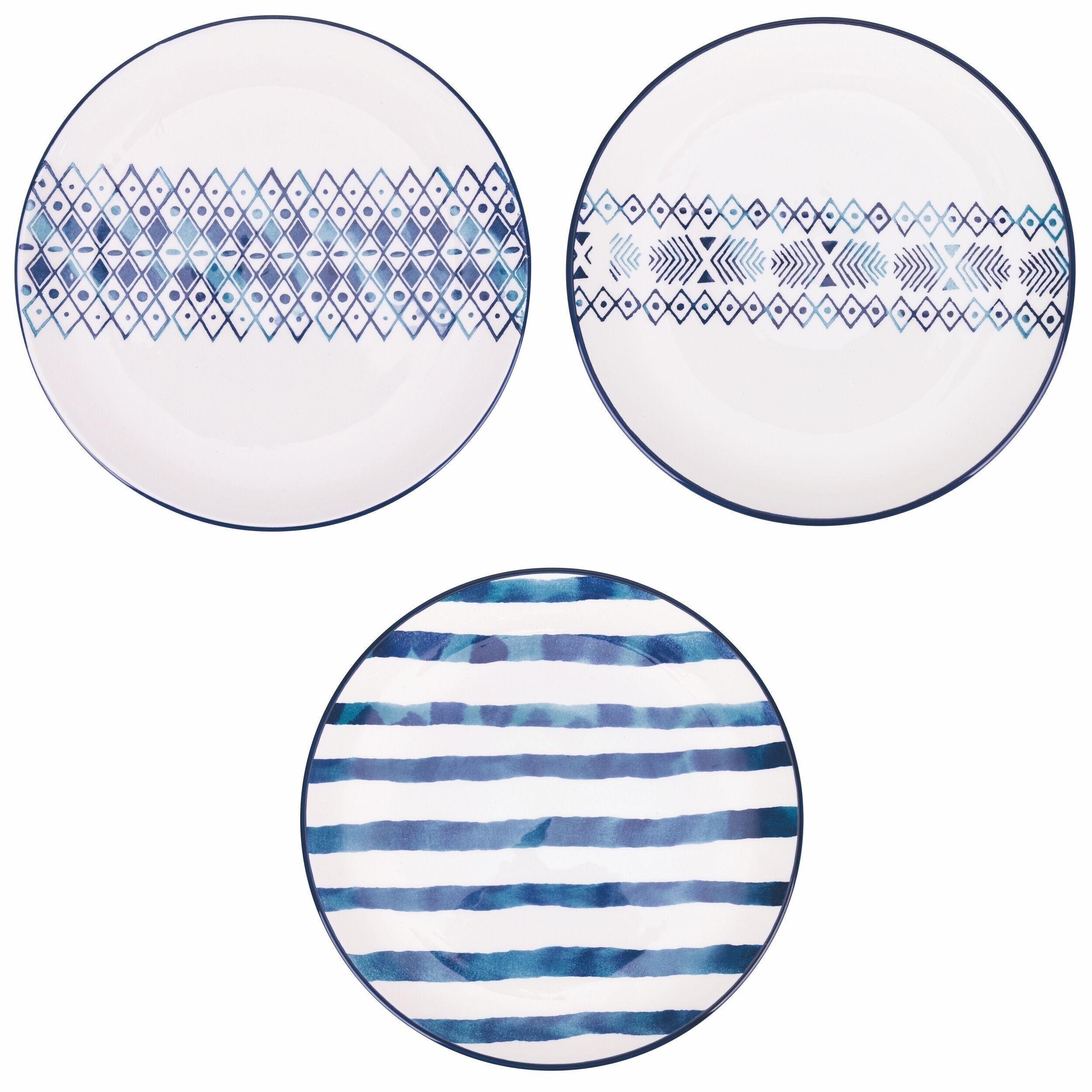 Keramik-Essteller Ø26 cm, Küstenstil, Bali Beach