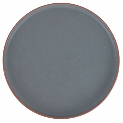 Gray stoneware dinner plate, Copenhagen
