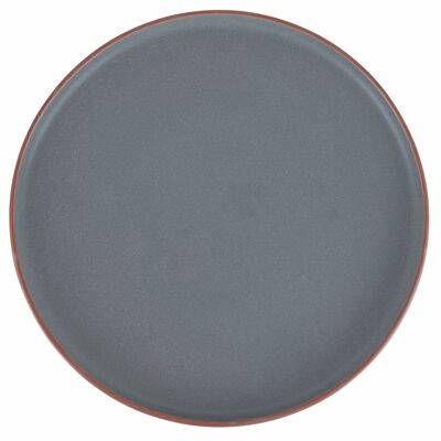 Gray stoneware fruit plate, Copenhagen