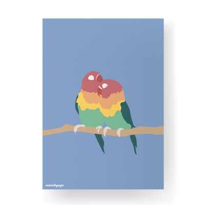 Lovebirds - 30 x 40cm