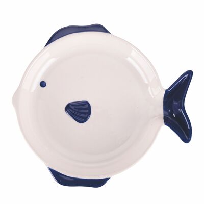 Single ceramic dinner plate Ø26 cm, coastal style, Paranza