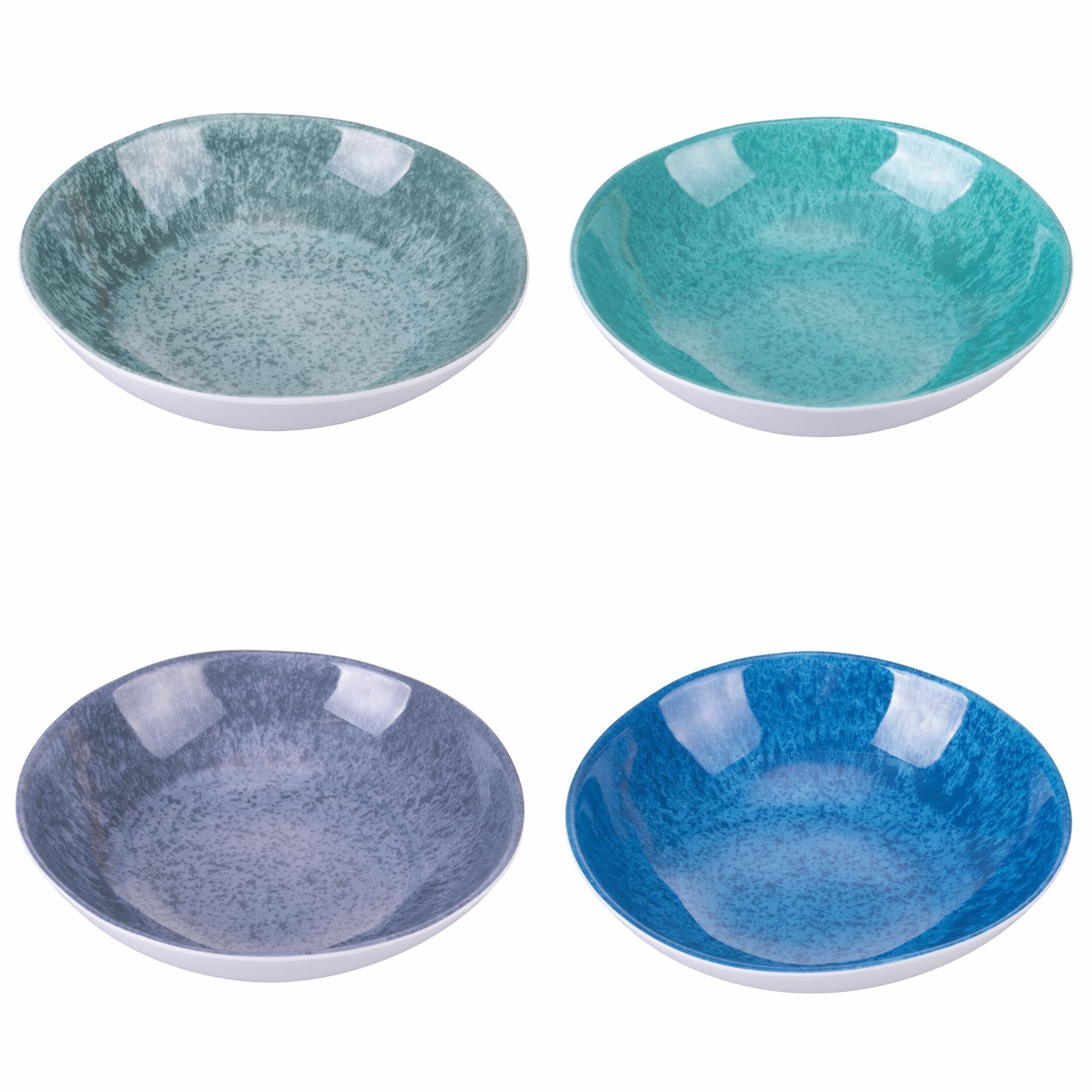 Tiefer Teller Ø 19 cm aus Melamin, Ocean