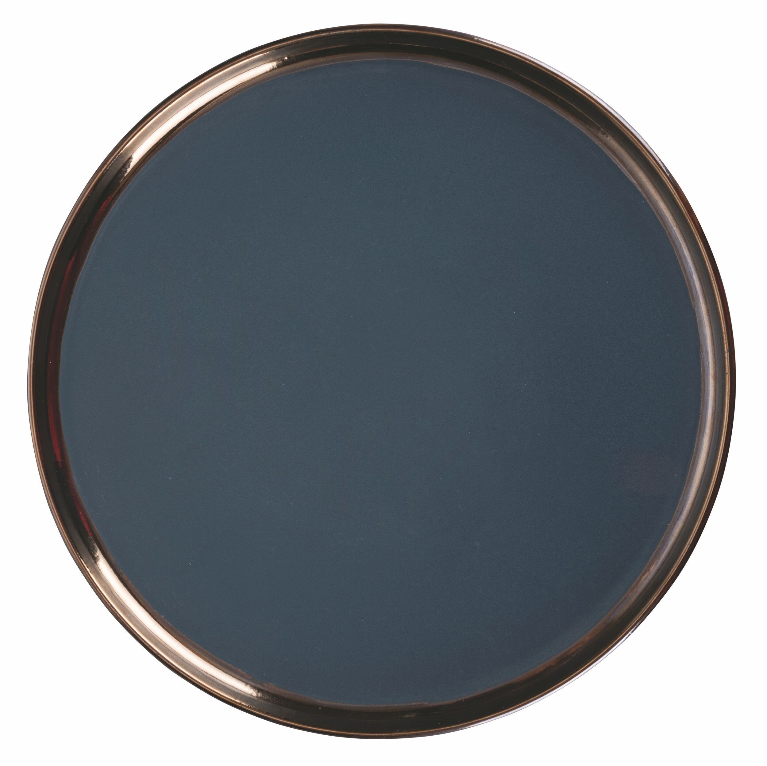 Speiseteller aus dunkelgrauem Steinzeug, Bilbao