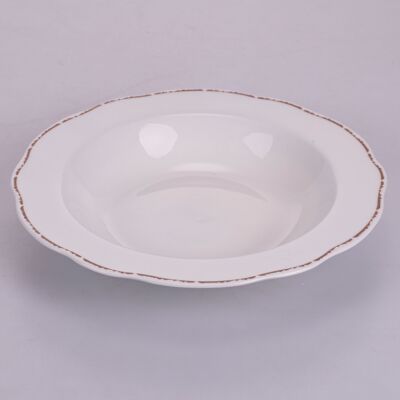 Chalet soup plate with scalloped edge Ø 21.5 cm