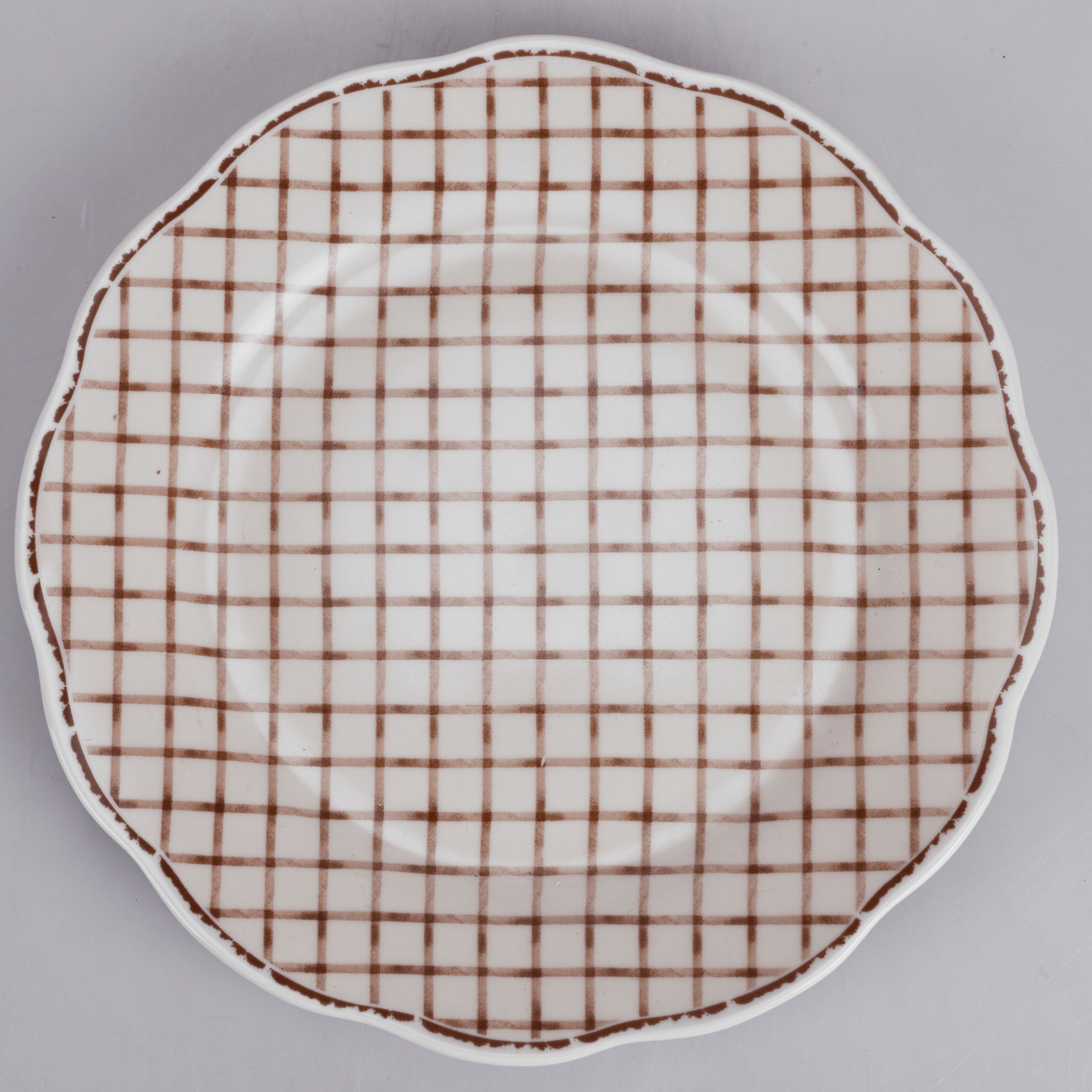 Chalet-Obstteller mit Wellenrand Ø 19 cm