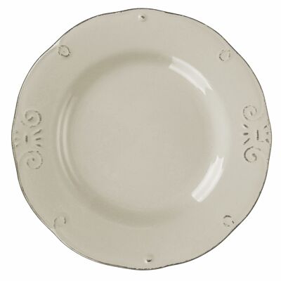 Stoneware dinner plate Ø 27 cm, light grey, Duchessa Stones