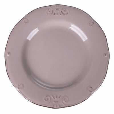 Stoneware dinner plate Ø27 cm, dove grey, Duchess Vanilla