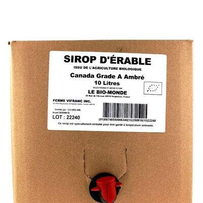 Sirope de arce ecológico 10L (BIB)