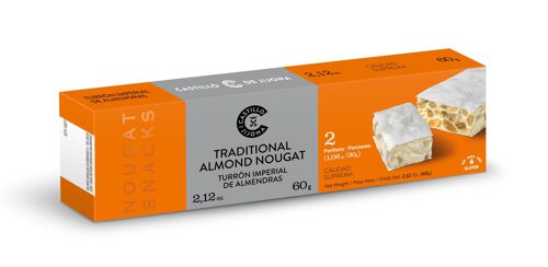 TURRÓN IMPERIAL DE ALMENDRAS SNACK 60 gramos (2 x 30 gramos)