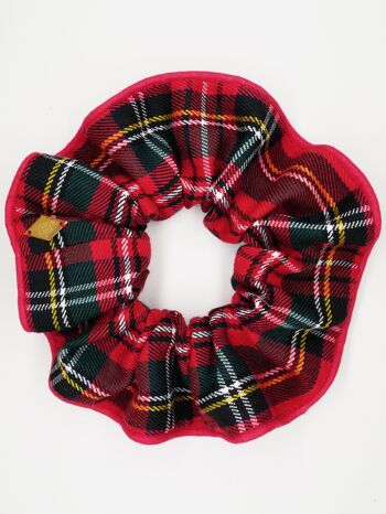 Chouchou tartan rouge - Taïs 1