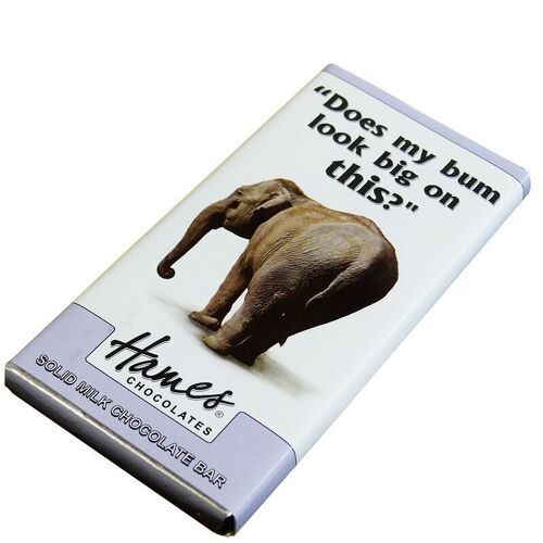Animals With Attitude - Milk Chocolate Bar -  Elephant