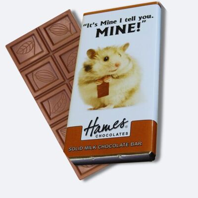 Animales con actitud - Barra de chocolate con leche - Hámster