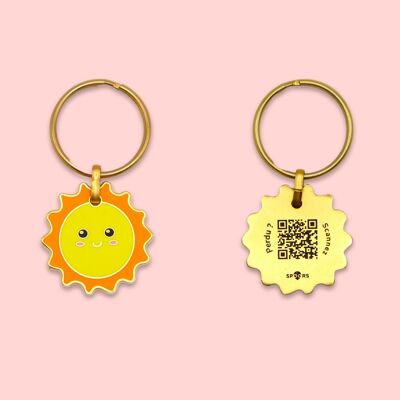 Dog tag/Connected key ring, Sunny model