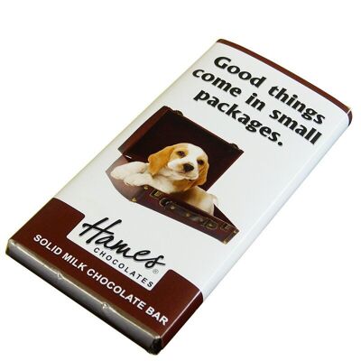 Animals With Attitude - 80g Milk Chocolate Bar - Dog