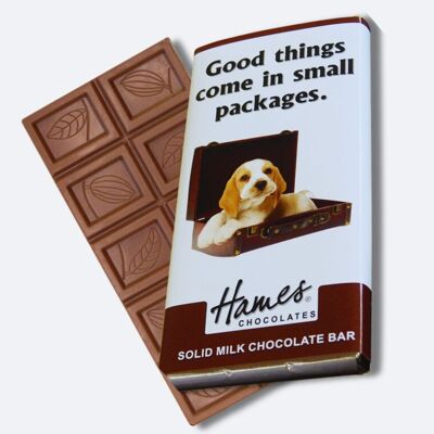 Animales con actitud - Barra de chocolate con leche - Perro