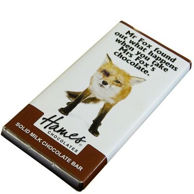 Animals With Attitude - Milk Chocolate Bar - Fox