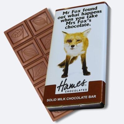 Animals With Attitude - Milk Chocolate Bar - Fox