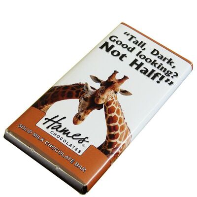 Animals With Attitude - Barre de chocolat au lait - Girafe