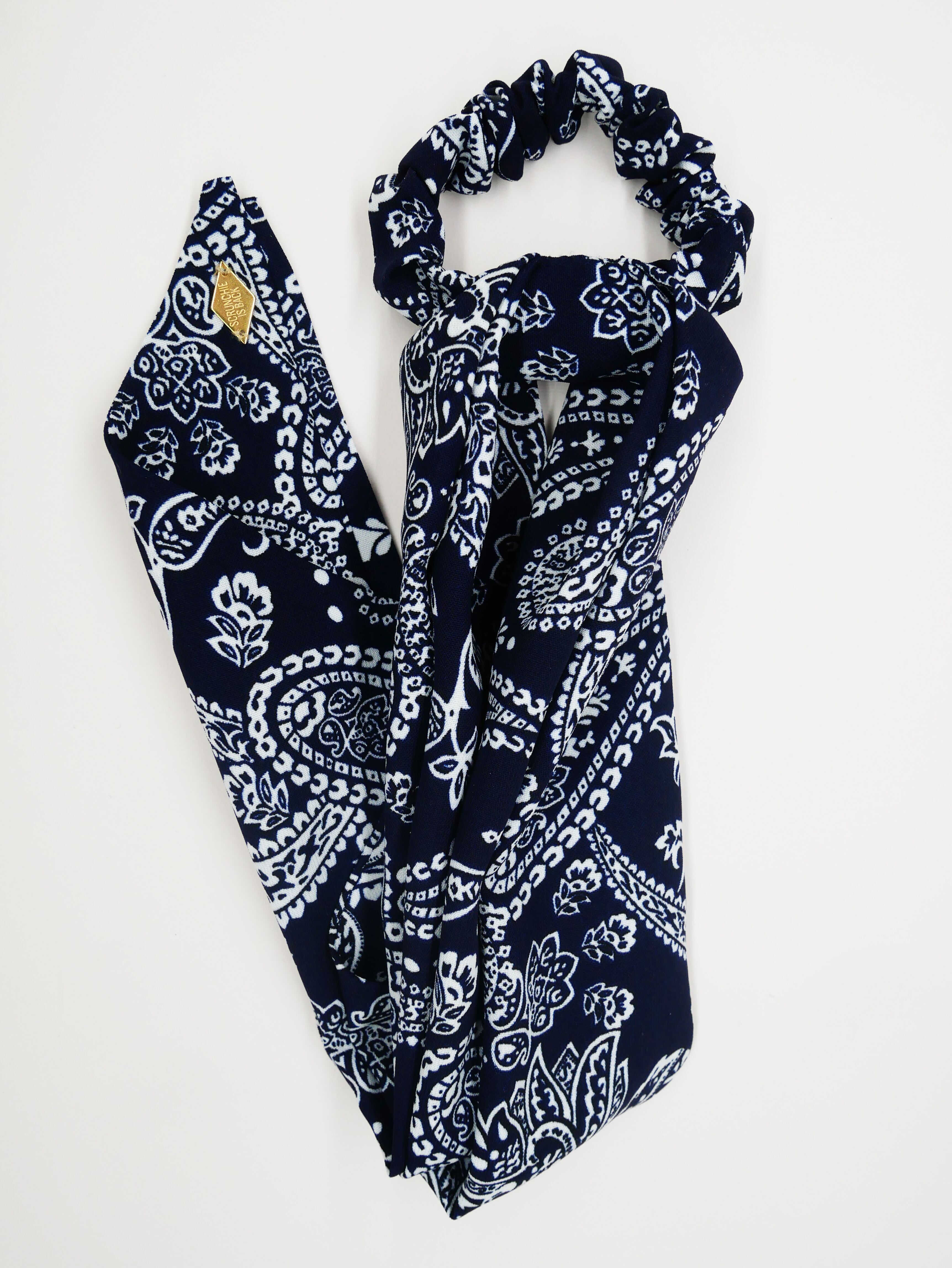 Foulchie imprimé bandana bleu marine - Bandy