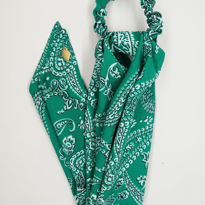 Green bandana print scarf - Bandy