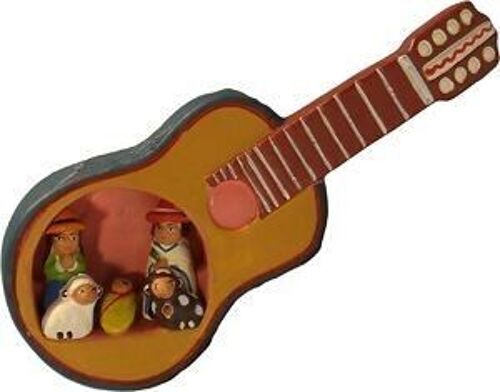 crèche terre cuite guitare EL 430