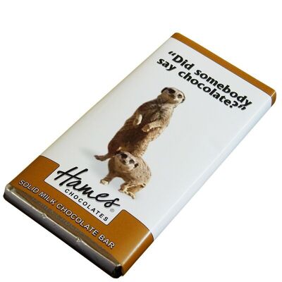 Animals With Attitude - Milk Chocolate Bar - Meerkat