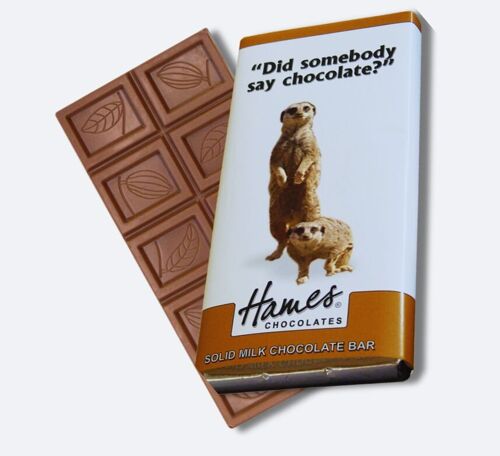 Animals With Attitude - Milk Chocolate Bar - Meerkat