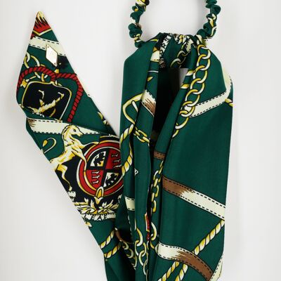 Sciarpa con stampa sciarpa verde abete - Janis