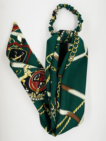 Foulchie imprimé foulard vert sapin - Janis