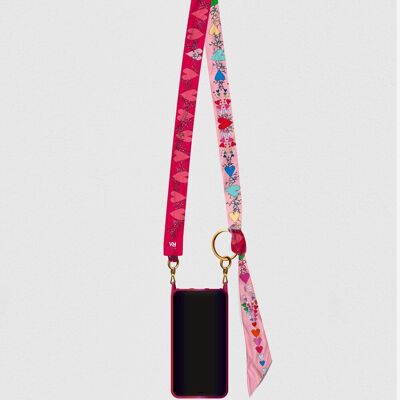 Reversible phone strap “L’amour” limited edition