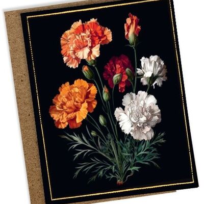 Mini greeting card Flowers Carnation