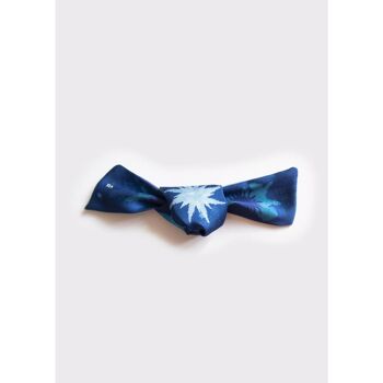 Foulard ruban "La petite cassiopée bleue" 2