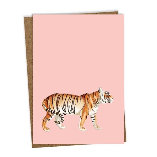 Grußkarte Tiger