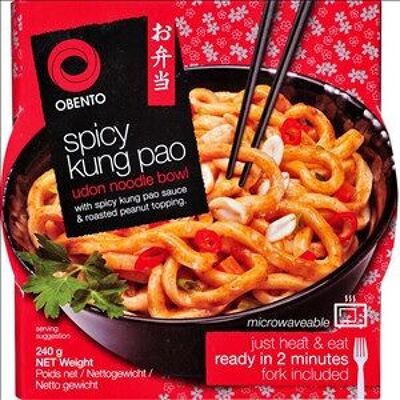 Instant-Udon-Nudeln in einer Schüssel – Kung Pao (scharfe Sauce und Erdnüsse) (OBENTO) 240 G