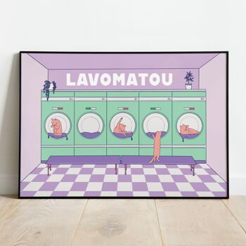 Affiche Lavomatou	A5, A4, A3 3