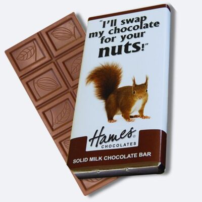 Animals With Attitude – Milchschokoladentafel – Eichhörnchen