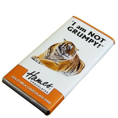 Animales con actitud - Barra de chocolate con leche - Tigre