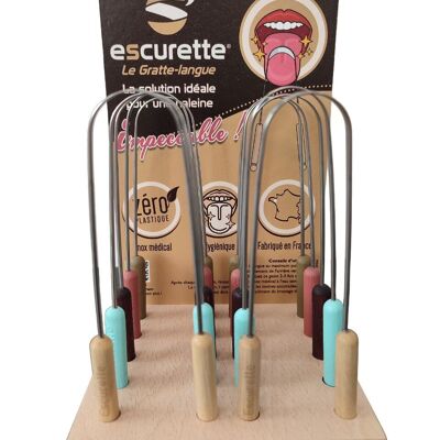 Discovery offer - Wooden and stainless steel tongue scrapers