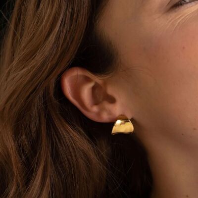 Korbin hoop earrings - mini curve