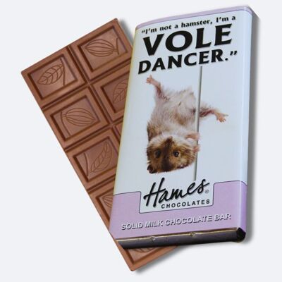 Animales con actitud - Barra de chocolate con leche - Vole