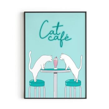 Affiche Cat café	A5, A4, A3 2