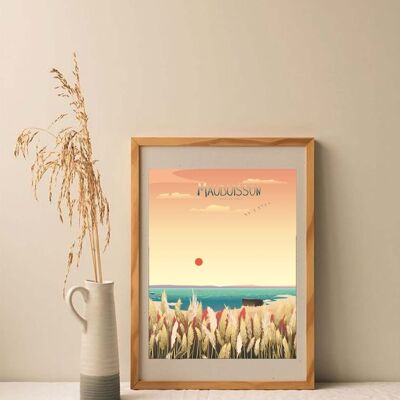 Illustrazione Maubuisson - La palude - Poster 30x40 cm